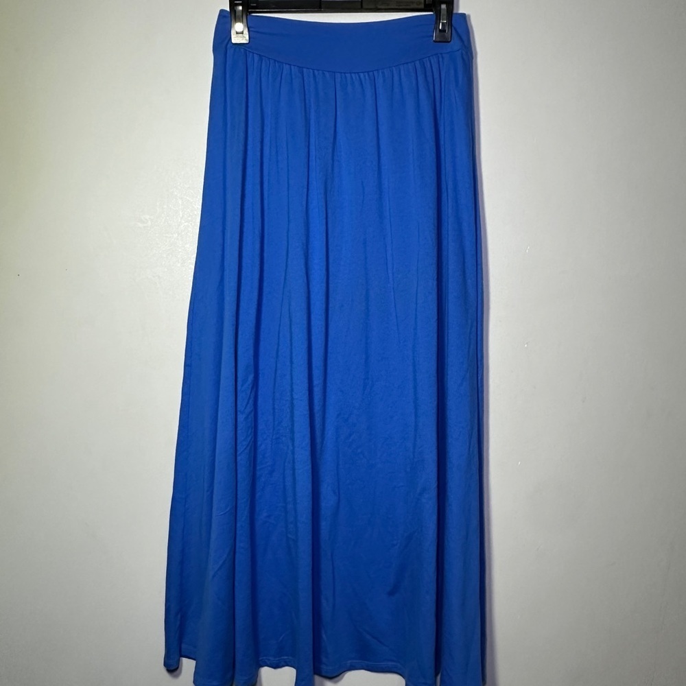 New York & Company Royal Blue Maxi Skirt Size Small